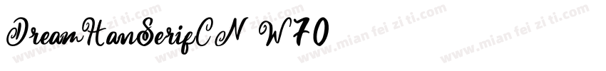 DreamHanSerifCN W70字体转换